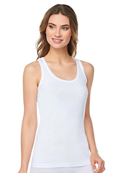 Merry Secret's Women's Wide Strap Ribbed Sports Tank Top