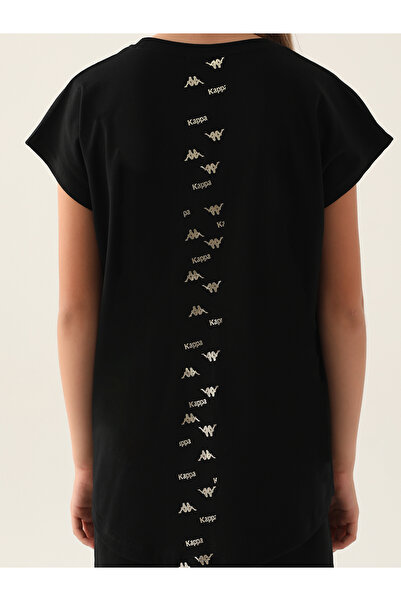 Kappa Κοριτσίστικο T-Shirt 5-15 ετών Μαύρο