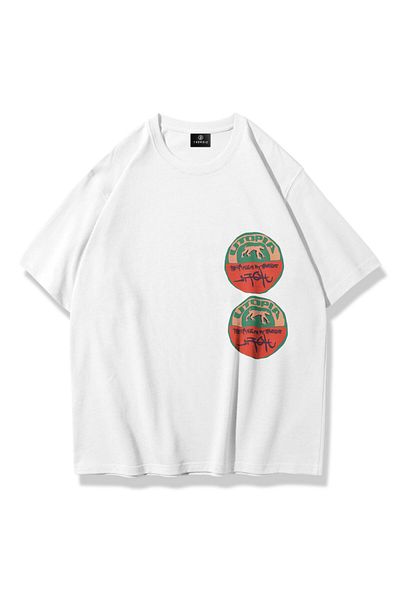 Trendiz Unisex Utopia Light Travis Scott Tshirt Λευκό