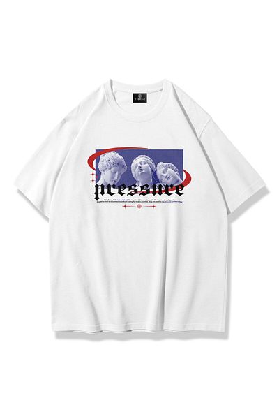 Trendiz Λευκό μπλουζάκι Unisex Pressure