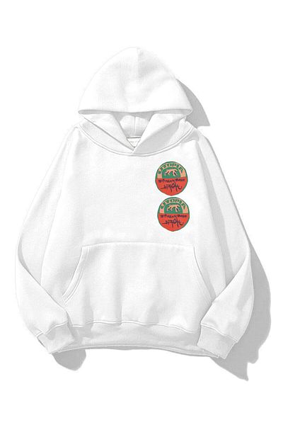 Trendiz Unisex Utopia Light Travis Scott Φούτερ με κουκούλα Λευκό