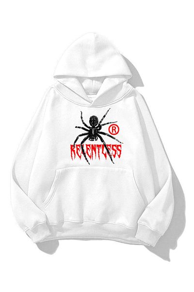 Trendiz Unisex Relentless φούτερ Hoodie White