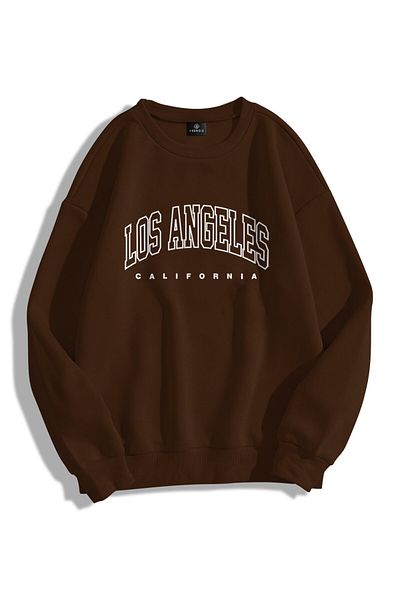 Trendiz Φούτερ με κουκούλα Unisex Los Angeles Crew Neck