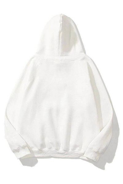 Trendiz Unisex Blah Blah By Sweatshirt Hoodie White