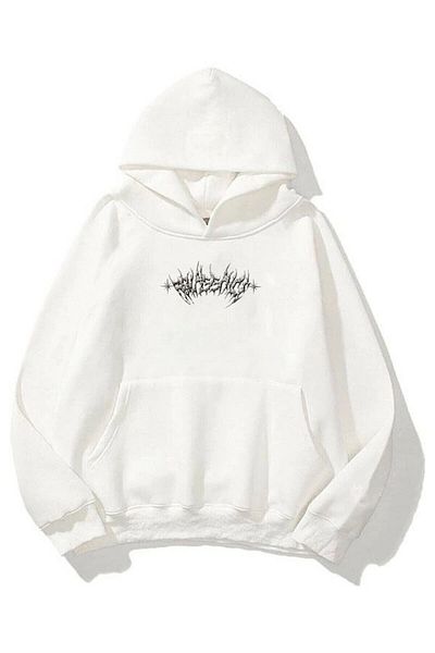 Trendiz Unisex φούτερ αγγέλου Hoodie White