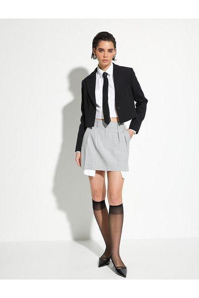 Koton Gray Women's Skirt - 4Sak70098Pw
