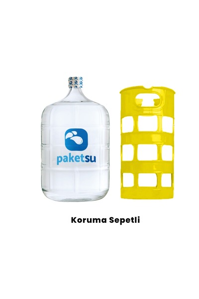 Paketsu CAM DAMACANA 19 LT. Sarı Koruma Sepetli