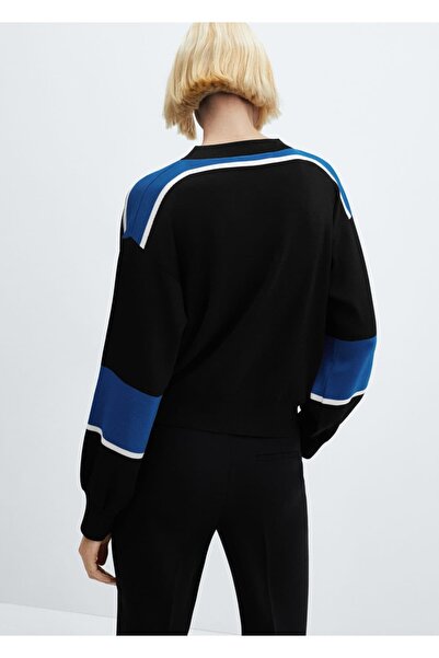 MANGO Woman Pamuklu Keten Yuvarlak Yakalı Triko Kazak