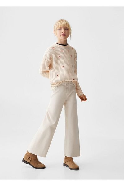 MANGO Kids Ecru Sweater for Kids