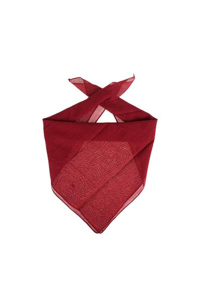 Attach Bry-bordo Düz Renk Kare Bandana