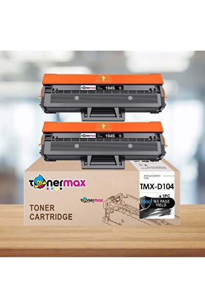 tonermax Samsung MLT-D104S Muadil Toner 2'li Avantaj Paket/ ML-1660 / ML-1665...
