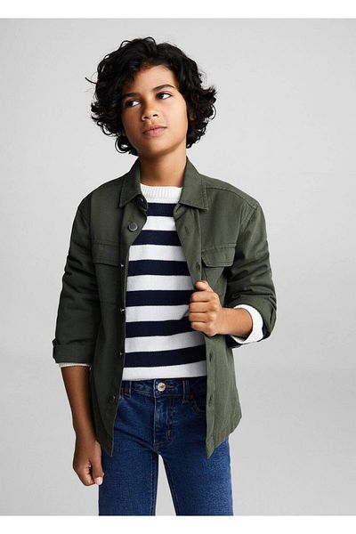 MANGO Kids Blugi Albastru Pentru Copii
