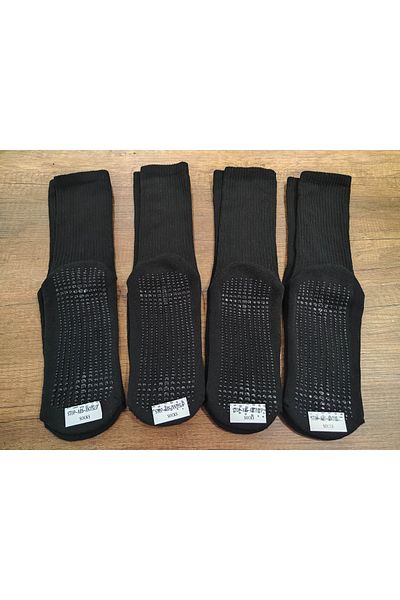 Leement socks Унисекс спортни чорапи с неплъзгаща се подплата - 4 чифта долна част, памучна основа, кърпа, противоплъзгаща подплата