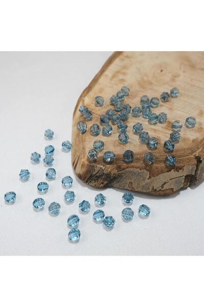 Prestij Boncuk 10 мм тюркоазени акрилни мъниста - кръгли, 500 грама, торбичка...