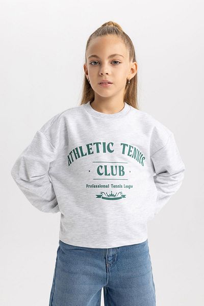 DeFacto Crew NecK Printed Girl's Sweatshirt - B3829a823wn