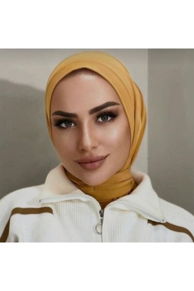 Organic Hijabchi Kadın Tesettür Penye Çıtçıtlı Boyunluk Hijap Bone Model Eşar...