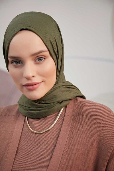 SOYTEMİZ Hidžáb dámský bambusový šátek šál Khaki
