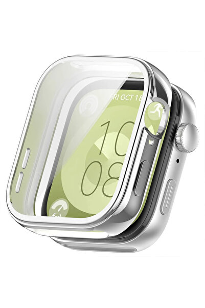 Tagomoon Huawei Watch Fit 3 ile Uyumlu Kasa ve Ekran Koruyucu 360 Tam Koruma ...