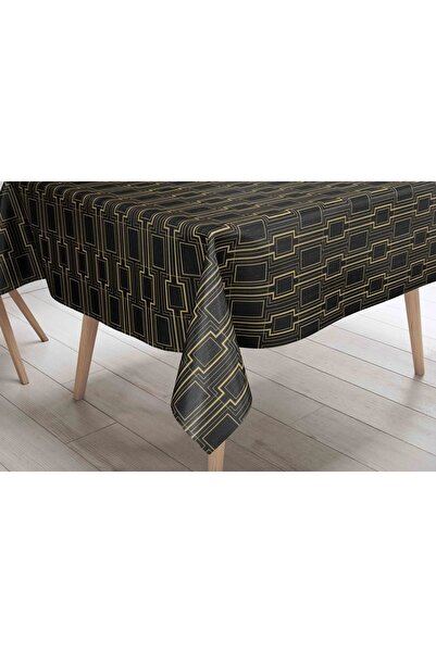 Willuxe Table Cloth Oilcloth Washable Wipeable Stain Resistant Fabric Look Hygienic Table Cloth