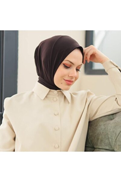 Organic Hijabchi Γυναικείο Hijab Χτενισμένο Βαμβακερό Κολάρο Hijab Bonnet Μοντέλο Κασκόλ Σάλι