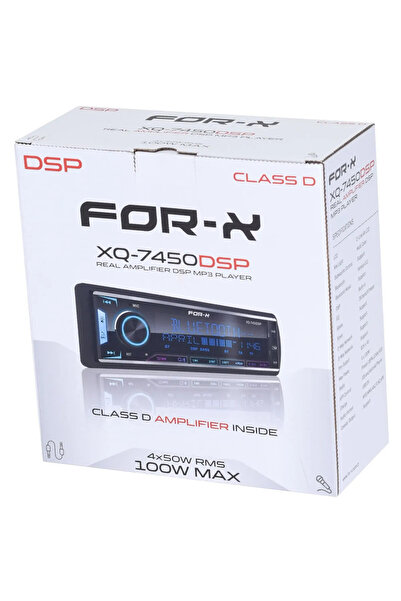 For-X XQ-7450-4X100W-MİKROFONLU-DSP İŞLEMCİ-7 RENK-BT5.0-USB-RADYO-MP3-4 ANFİ...