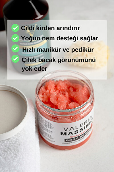 Valeria Massimo Batık Karşıtı Çilek Özlü Vücut Peelingi 300 gr
