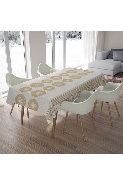 Willuxe Покривка за маса, мушама, която може да се пере, може да се избърше, устойчива на петна, с вид на плат, хигиенична покривка за маса