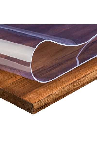 Willuxe Față de masă transparentă Pvc Față de masă groasă transparentă 1,4 mm Protector de masă