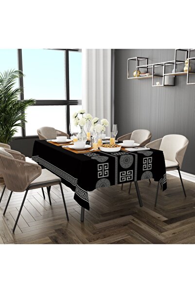 Willuxe مفرش طاولة من القماش الزيتي الصحي - قابل للغسل وقابل للمسح، مقاوم للبقع