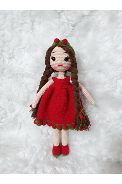 YUSUF TOKTAS TOYS CITY Çileğim Bebek Amigurumi Örgü Oyuncak