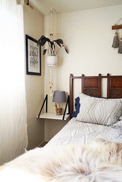 Furminator Yatak Odası Seti Takımı Yatak Baza Başlığı Ve Raf Askıları 2li Takım Komidin