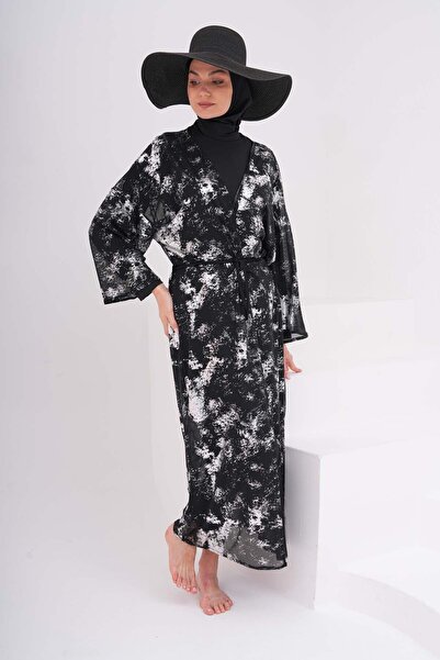 medipek Costum de baie Hijab cu imprimeu - Pareo cu folie