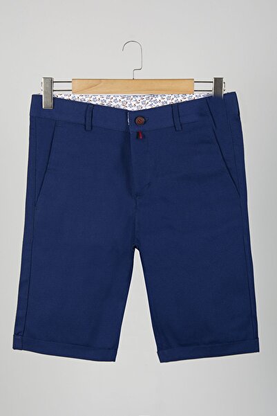 BUCADO Pantaloni scurți din bumbac pentru bărbați, croială slim - aspect de in