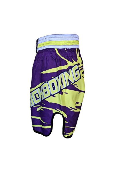 Dragondo KB246 Kick Boks Şortu Kick Boxing Antrenman Şortu Dijital Baskılı Neon Şort