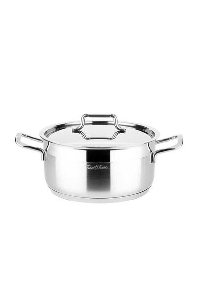 Tantitoni Tantıtı Premium Stainless Steel Deep Pot - 20x11 cm
