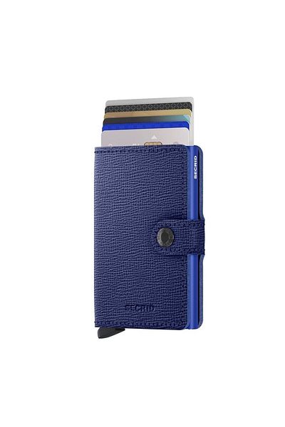 Secrid Miniwallet Crisple Cobalt, N/A - %100 Ευρωπαϊκό Δέρμα Πορτοφόλι