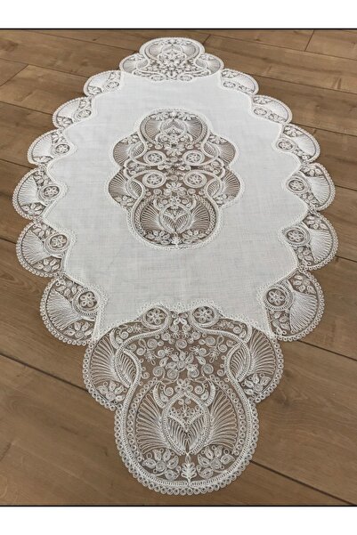 bursa çeyiz Salon Takımı 5 Parça Linen Keten Masa Ranır Takımı