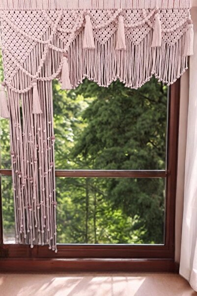 CANDENİZ ART HOBİ MALZEMELERİ Makrome Kapı Perdesi & Fon Perde 100 X 190 Cm