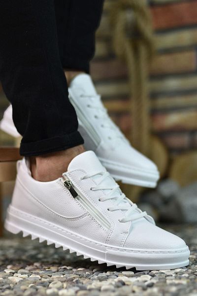 Riccon Weiße Herren-Sneakers0012961