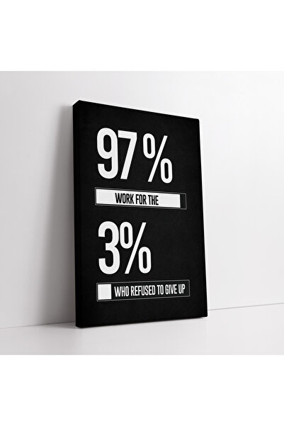 KOSS Dijital Tablou pe pânză cu citate motivaționale pentru birou