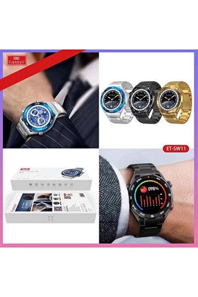 Earldom Sw11 Su Geçirmez Konuşma Ve Nfc Özellikli Akıllı Saat - Siyah