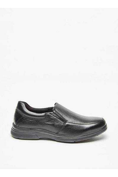 Duchini Mens Textured Slip-On Loafers