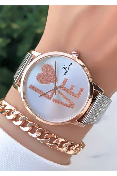 Daniel Klein Daniel Klein Waterproof Women's Watch and Gift Bracelet