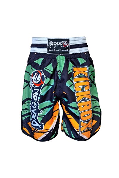 Dragondo KB245 Kick Boks Şortu Kick Boxing Antrenman Şortu Dijital Baskılı Desenli Şort
