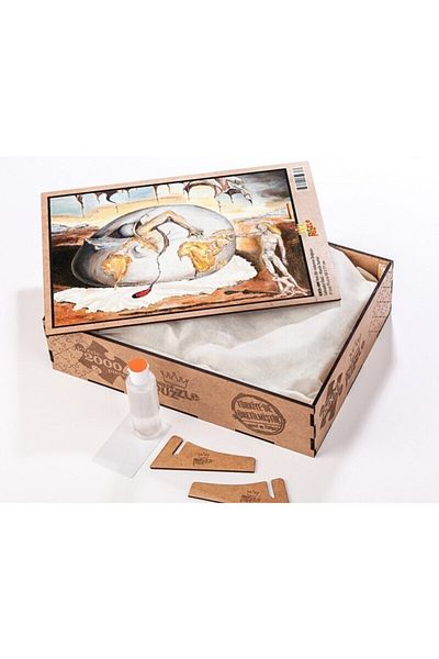 King Of Puzzle Salvador Dali Wooden Puzzle - Birth of a New Man, 2000 Pieces (kr55-mm)