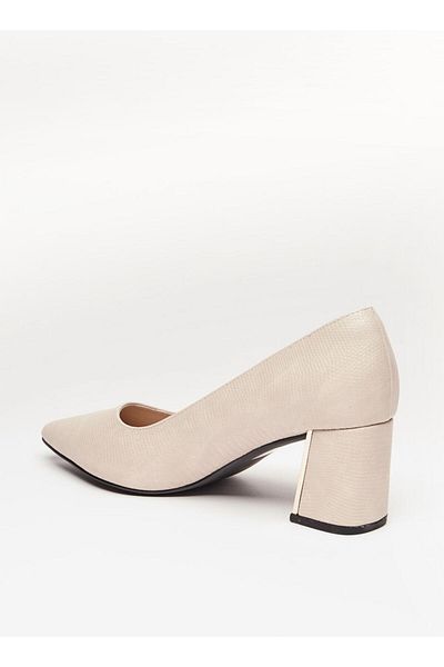 Celeste Women's Textured Slip-On Shoes with Block Heels