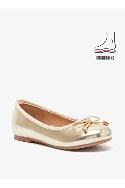 Juniors Round Toe Ballerina Shoes with Cushioning