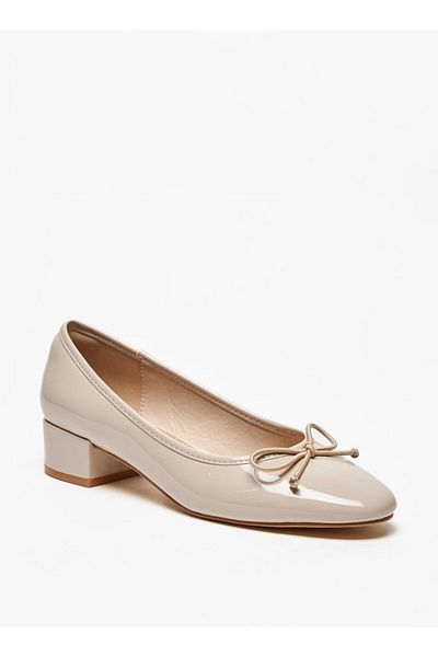 Celeste Women's Solid Slip-On Shoes with Bow Detail
