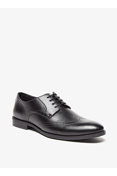 LBL by Shoexpress Perforated Lace-Up Derby Shoes