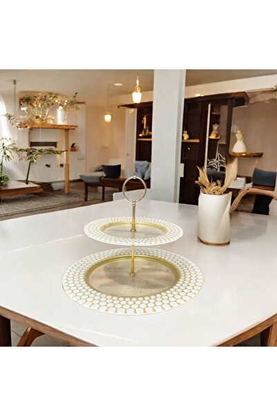 es home collection PERLA KATLI SUNUM TABAĞI 33CM X 21 CM